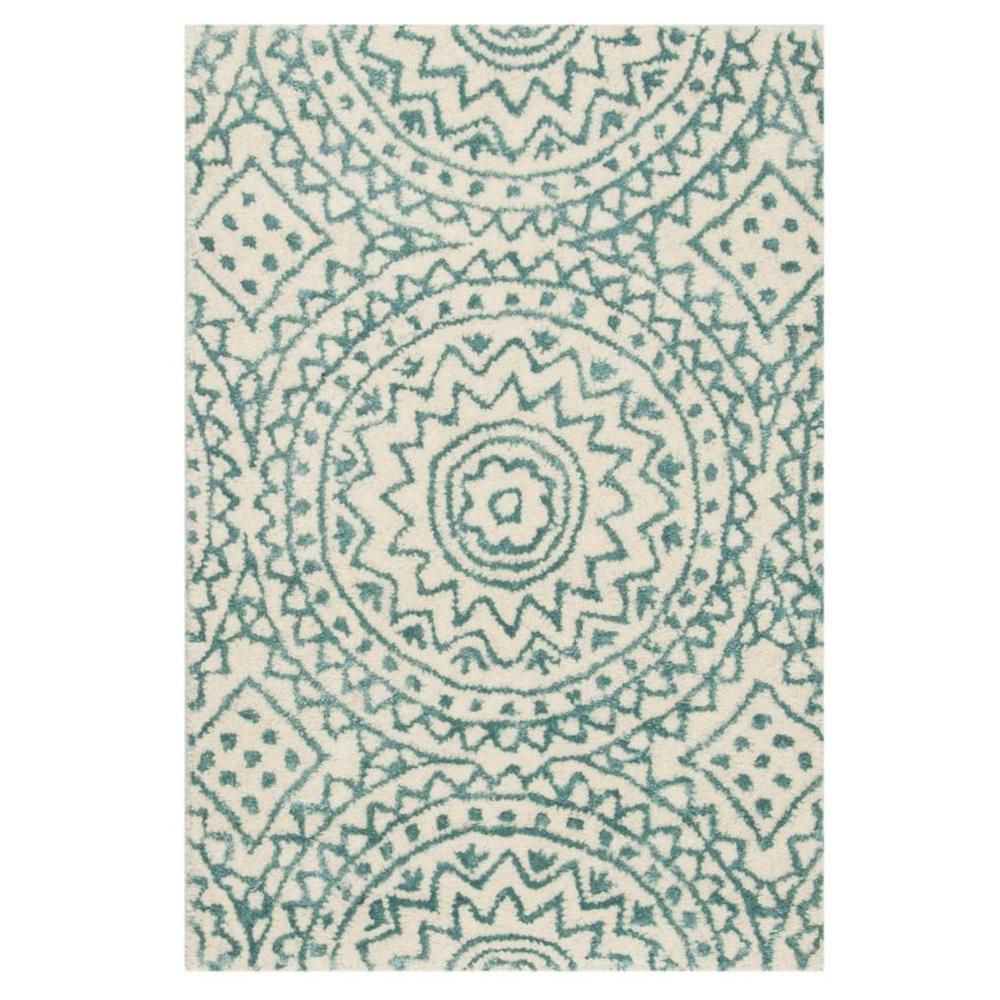 BELLA, IVORY / BLUE, 2' X 3', Area Rug, BEL915A-2. Picture 1