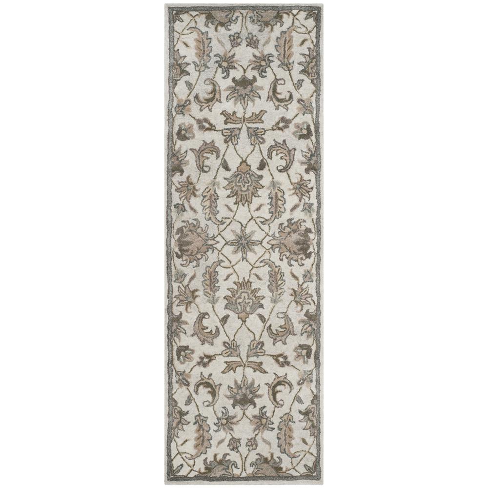 BELLA, IVORY / LIGHT GREY, 2'-3" X 7', Area Rug. Picture 1