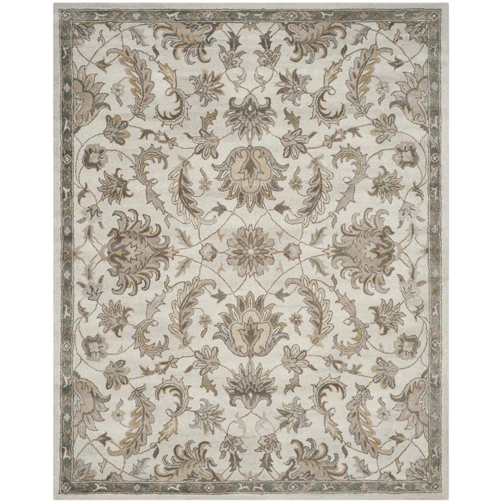 BELLA, IVORY / LIGHT GREY, 8' X 10', Area Rug. Picture 1