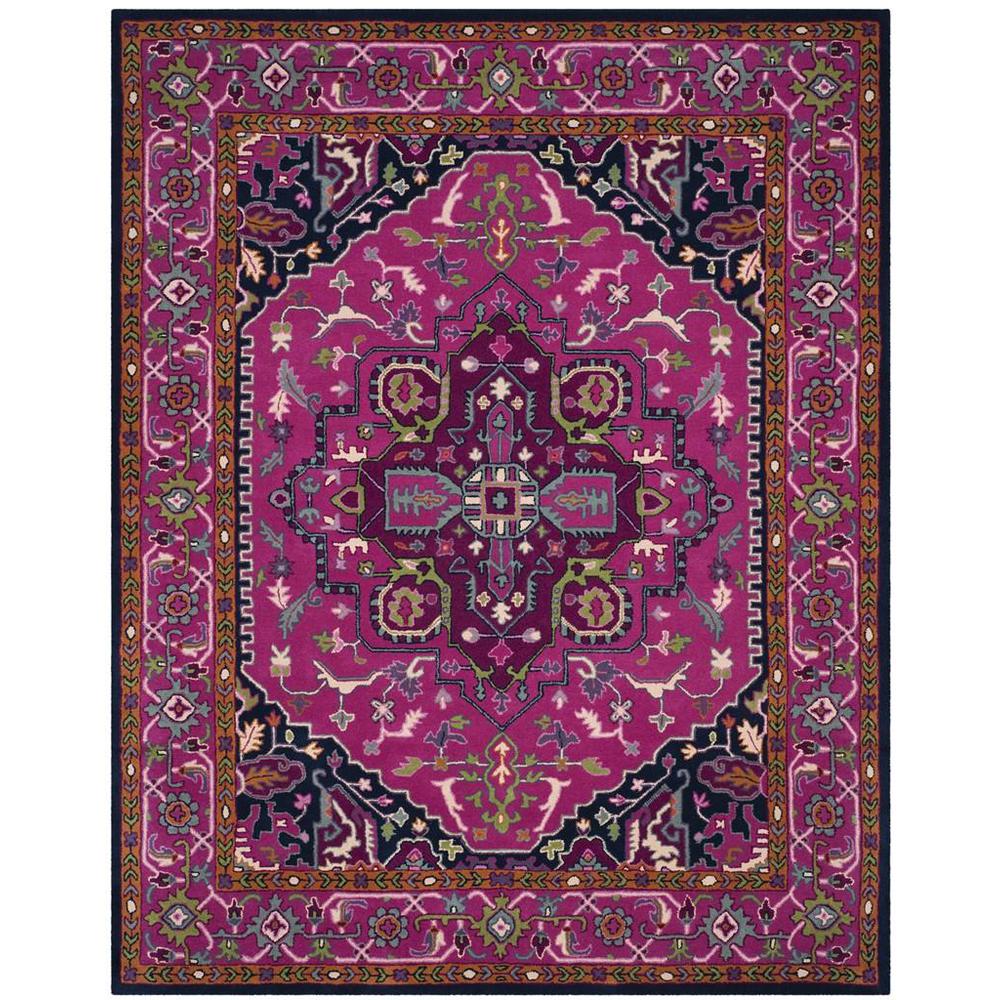 Bellagio, PINK / NAVY, 8' X 10', Area Rug. Picture 1