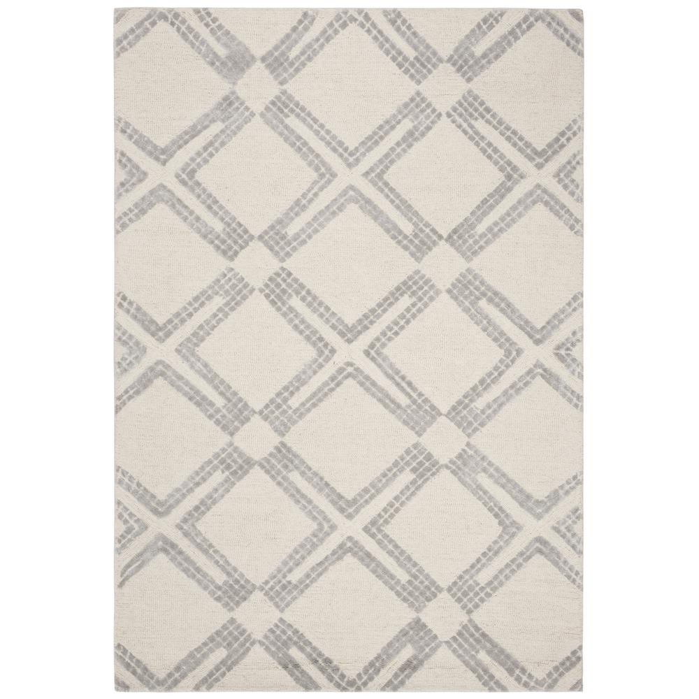 Bellagio, IVORY / SILVER, 4' X 6', Area Rug. Picture 1