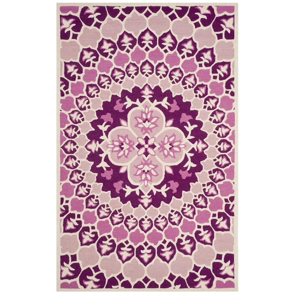 Bellagio, PINK / IVORY, 5' X 8', Area Rug. The main picture.