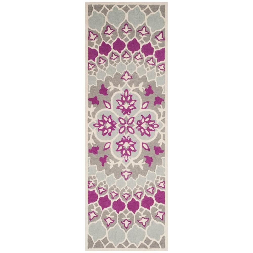 Bellagio, GREY / IVORY, 2'-3" X 7', Area Rug. Picture 1