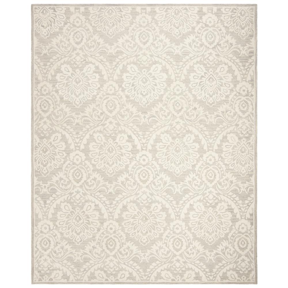 BLOSSOM, SILVER / IVORY, 8' X 10', Area Rug, BLM106G-8. Picture 1
