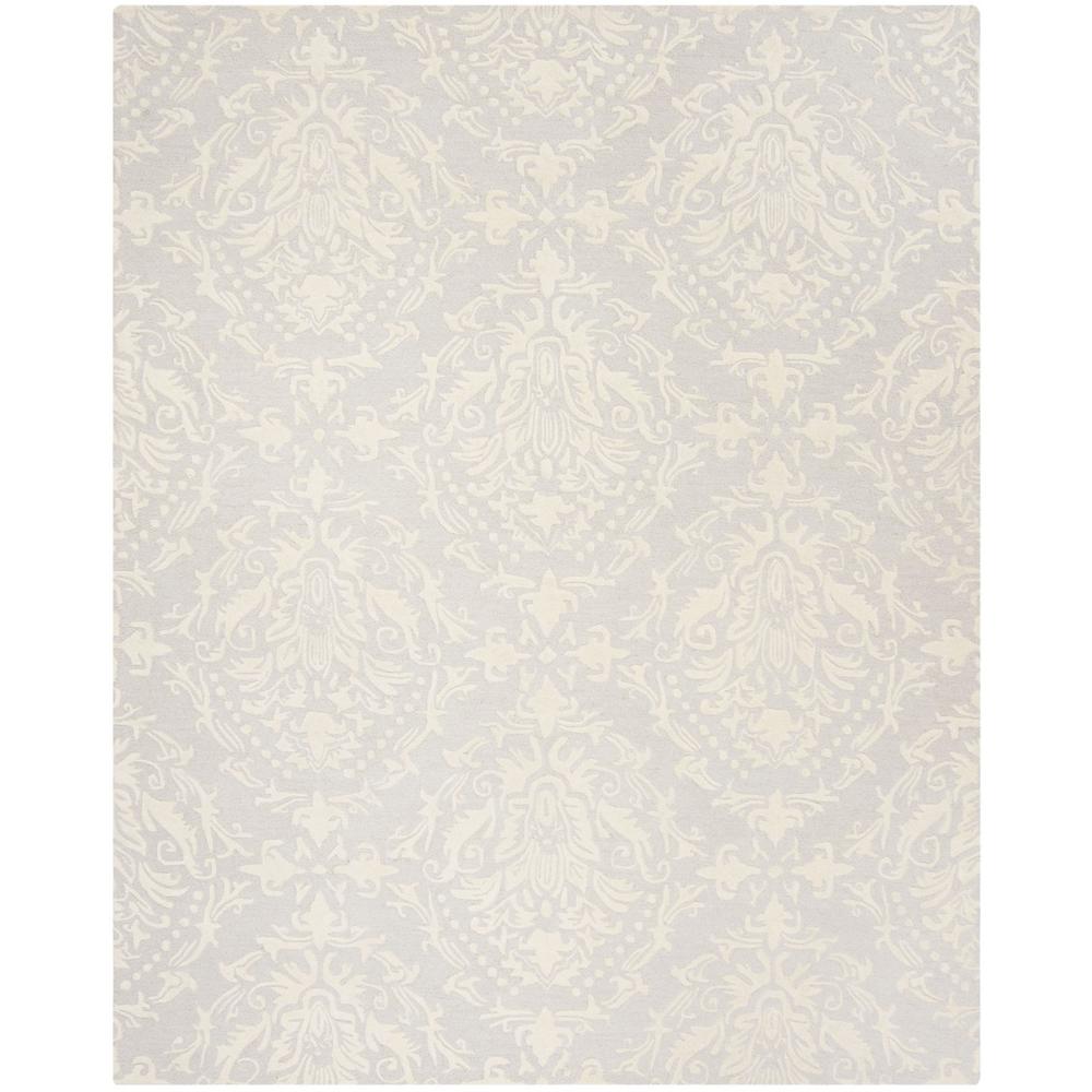 BLOSSOM, LIGHT GREY / IVORY, 8' X 10', Area Rug, BLM107A-8. Picture 1