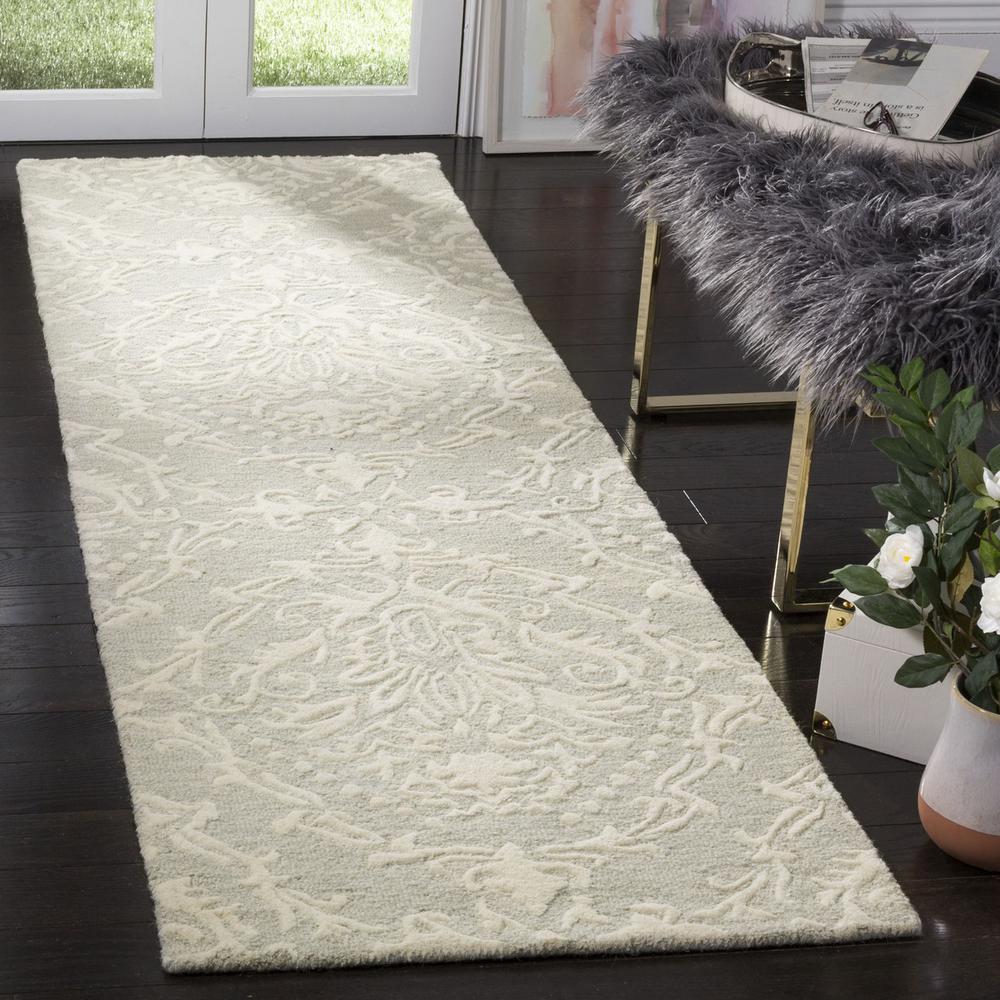 BLOSSOM, SAGE / IVORY, 2'-3" X 8', Area Rug, BLM107C-28. Picture 1