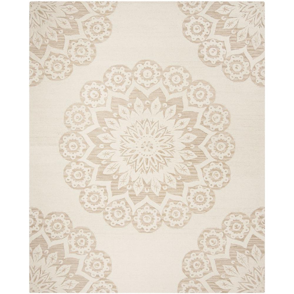 BLOSSOM, IVORY / BEIGE, 8' X 10', Area Rug. Picture 1