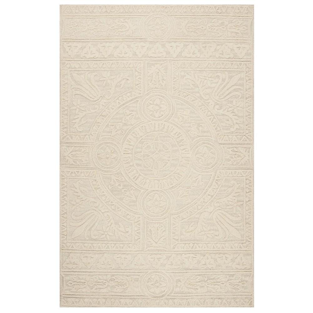 BLOSSOM, LIGHT GREY / IVORY, 4' X 6', Area Rug, BLM109F-4. Picture 1