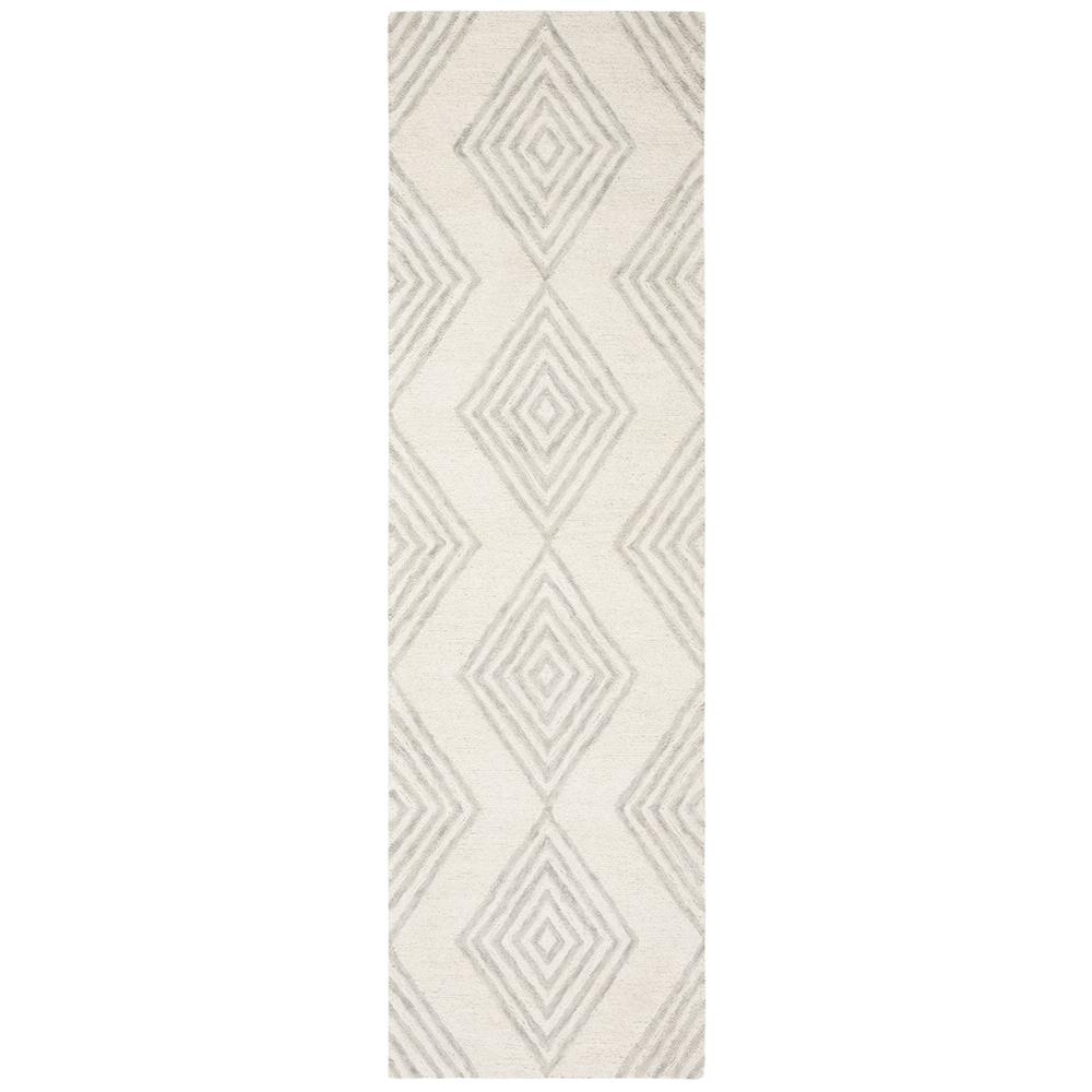 BLOSSOM, IVORY / SILVER, 2'-3" X 8', Area Rug. Picture 1