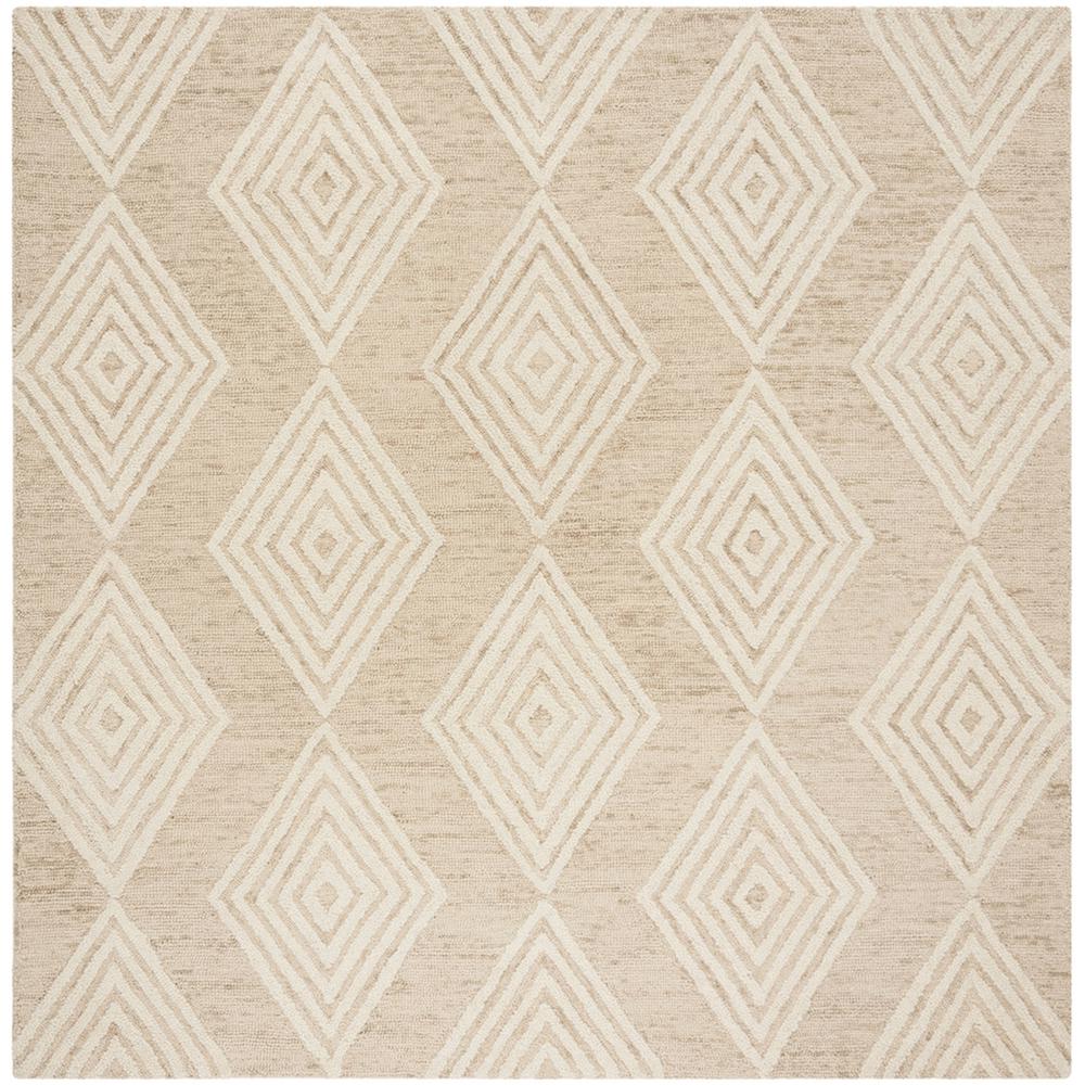 BLOSSOM, BEIGE / IVORY, 6' X 6' Square, Area Rug, BLM111B-6SQ. Picture 1