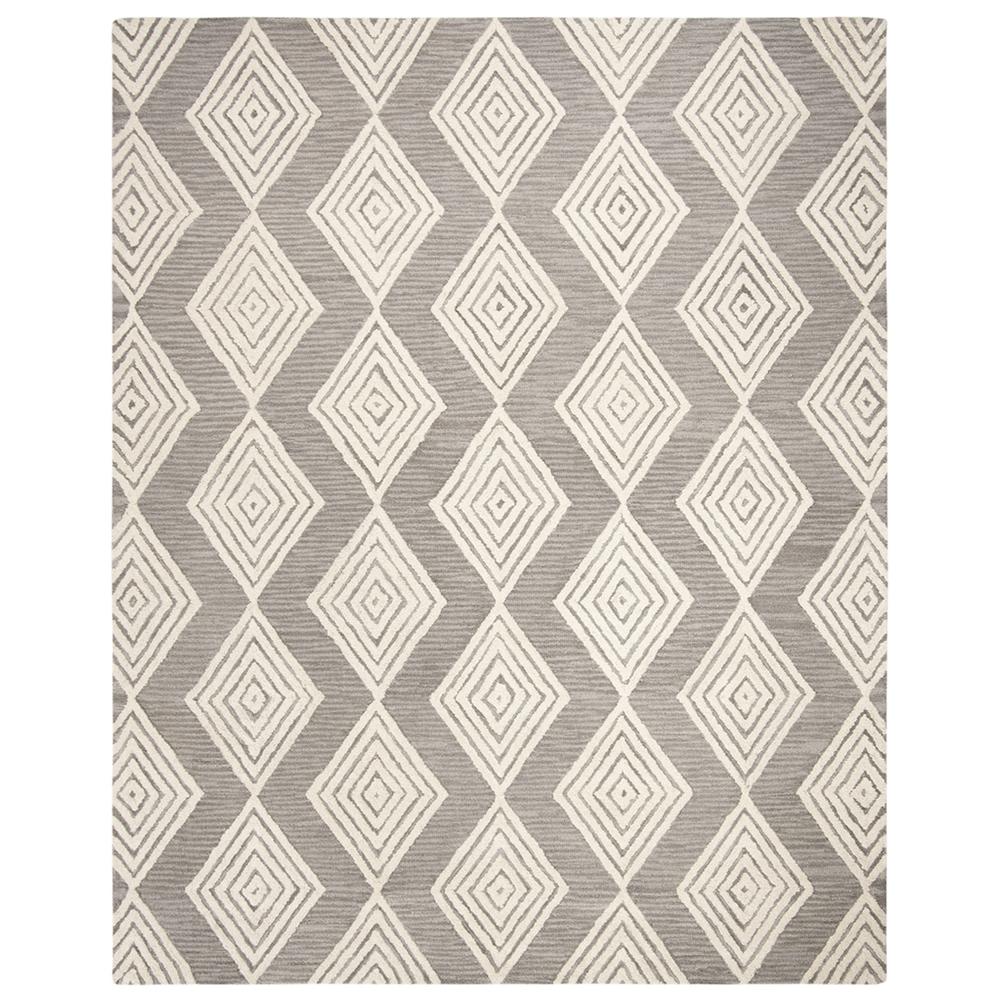 BLOSSOM, DARK GREY / IVORY, 8' X 10', Area Rug. Picture 1