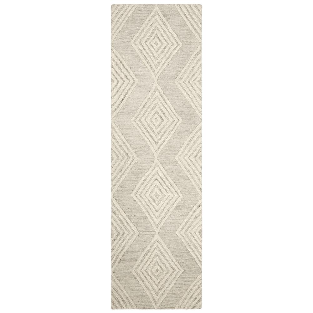 BLOSSOM, SILVER / IVORY, 2'-3" X 8', Area Rug, BLM111G-28. Picture 1