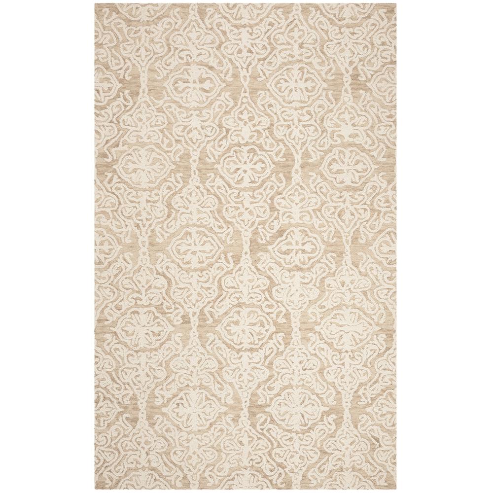 BLOSSOM, BEIGE / IVORY, 5' X 8', Area Rug, BLM112B-5. The main picture.