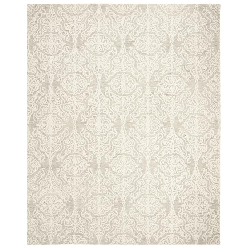 BLOSSOM, SILVER / IVORY, 8' X 10', Area Rug, BLM112G-8. Picture 1