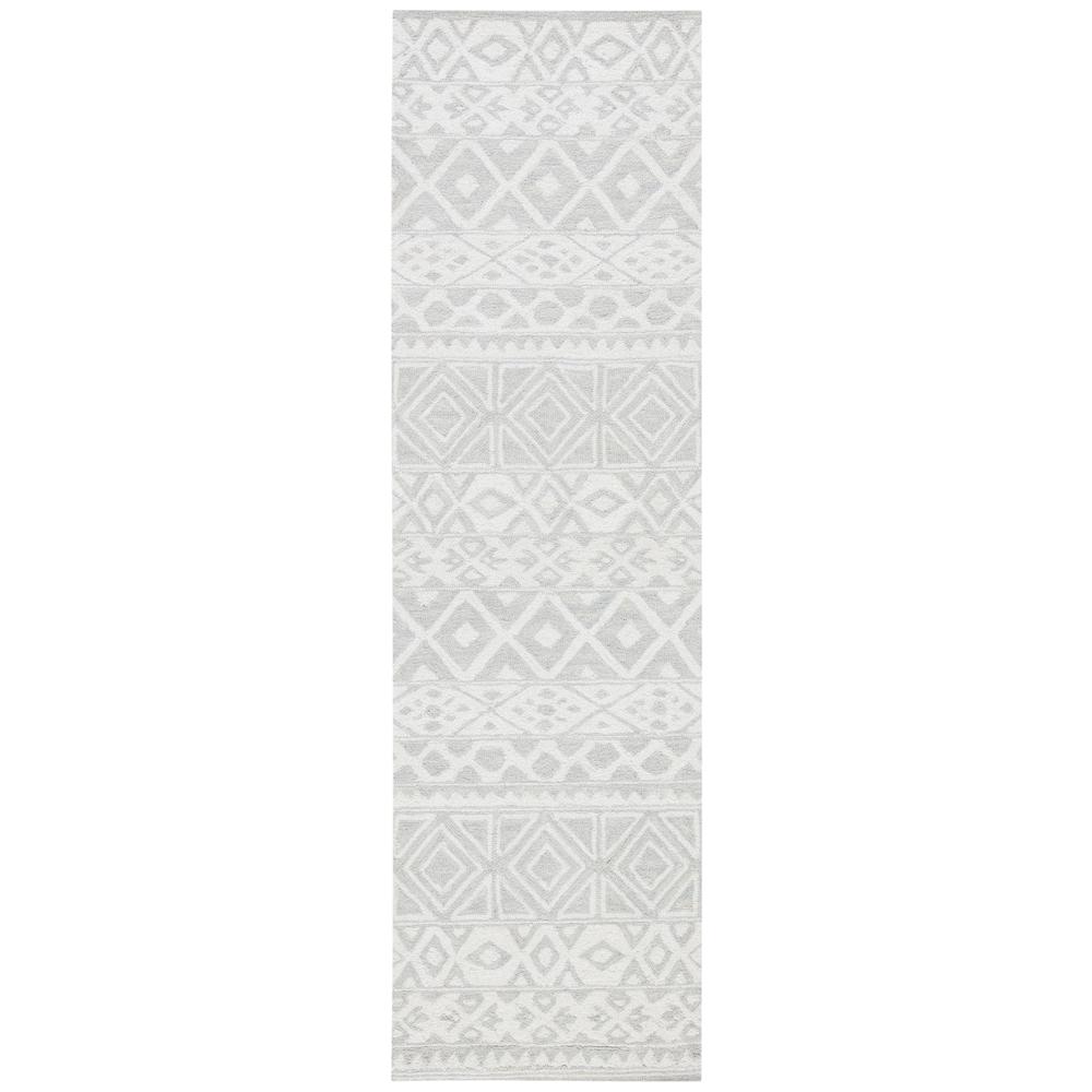 BLOSSOM, SILVER / IVORY, 2'-3" X 8', Area Rug, BLM113G-28. Picture 2