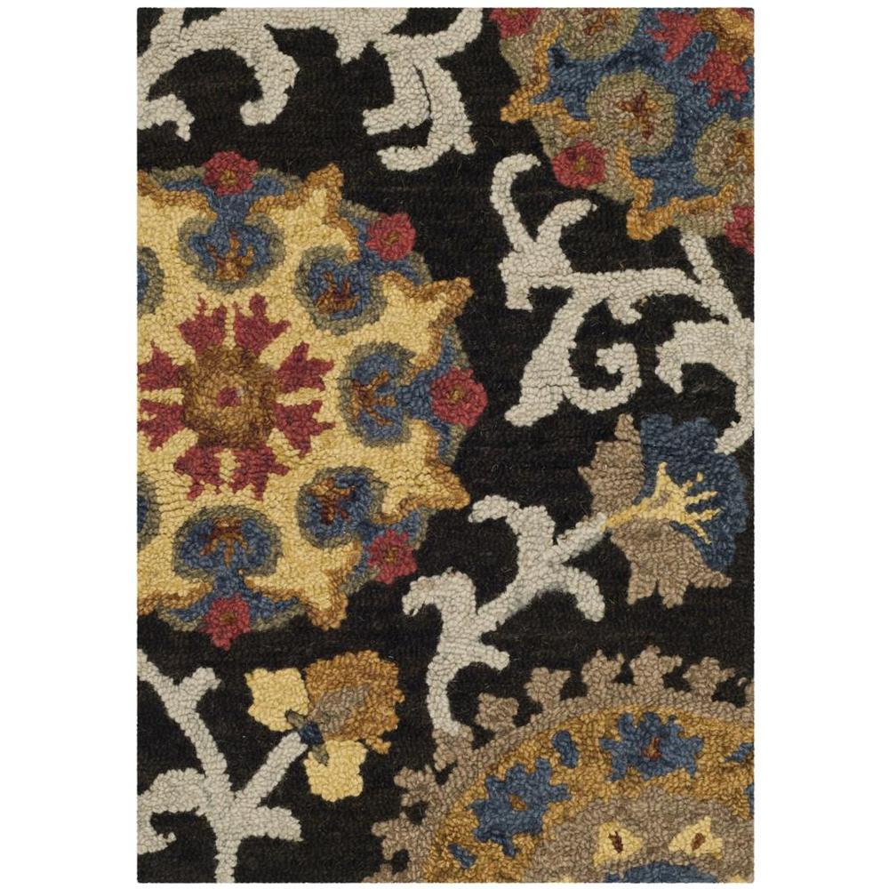 BLOSSOM, CHARCOAL / MULTI, 2' X 3', Area Rug, BLM401A-2. Picture 1