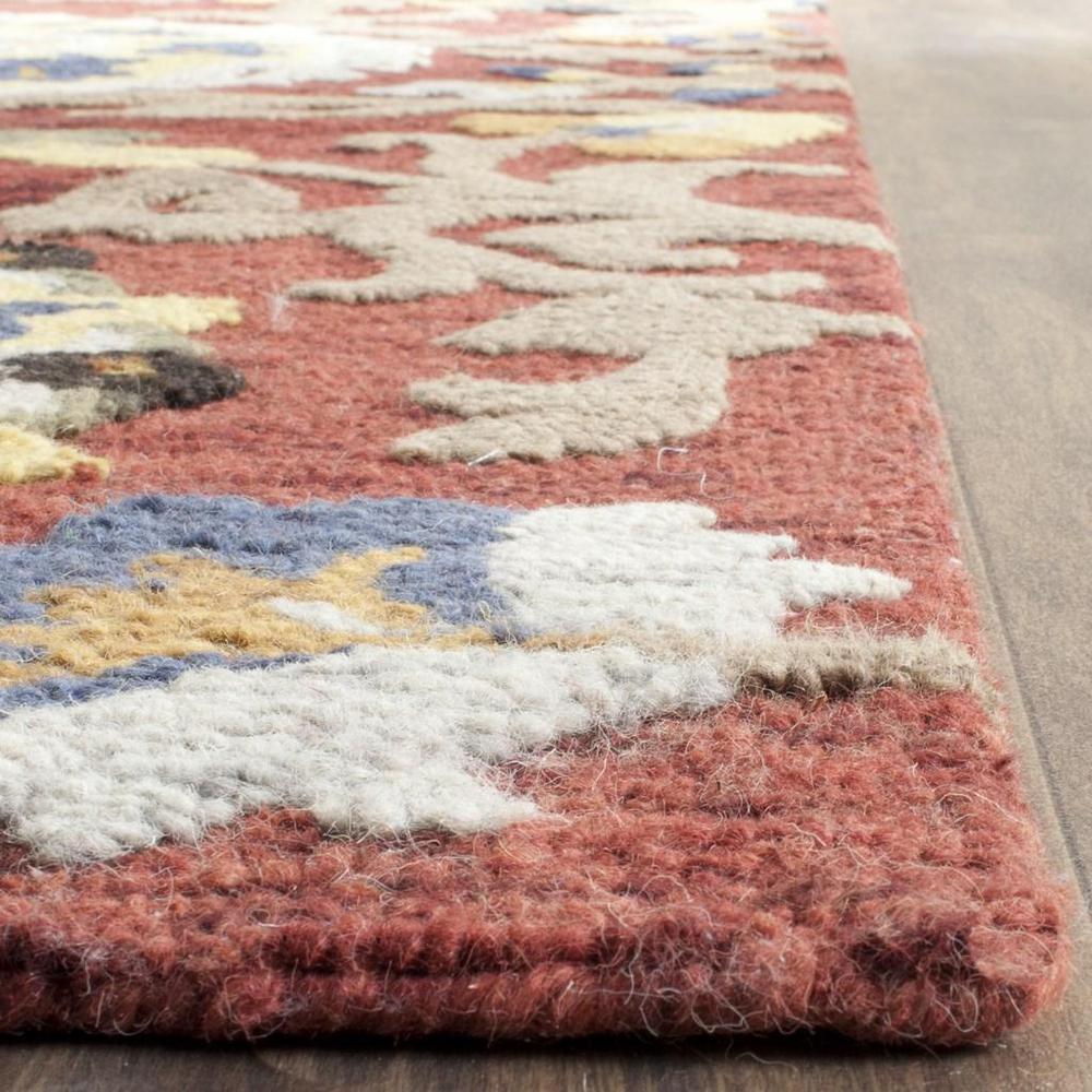 BLOSSOM, RED / MULTI, 8'-9" X 12', Area Rug. Picture 1