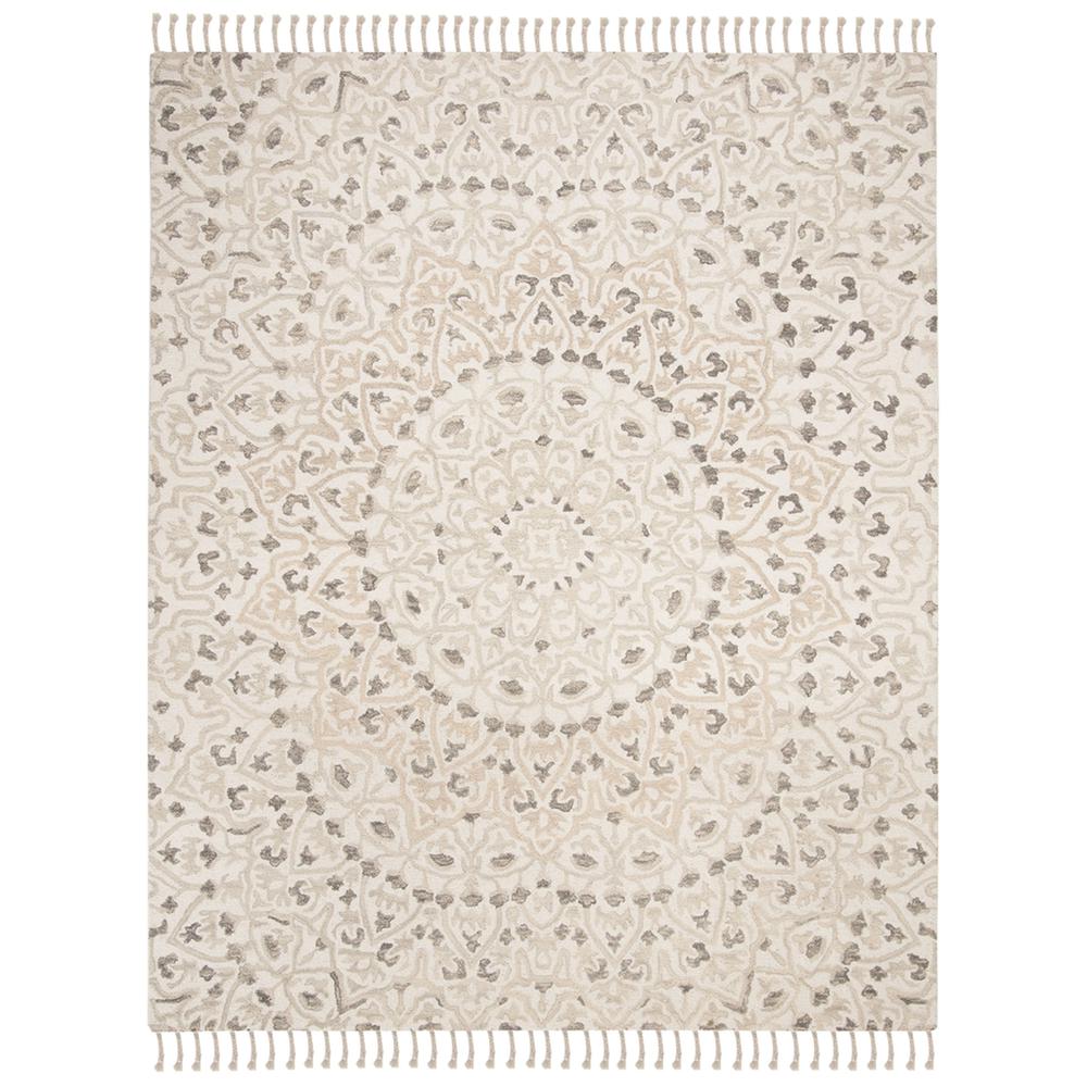 BLOSSOM, IVORY / TAUPE, 8' X 10', Area Rug. Picture 1