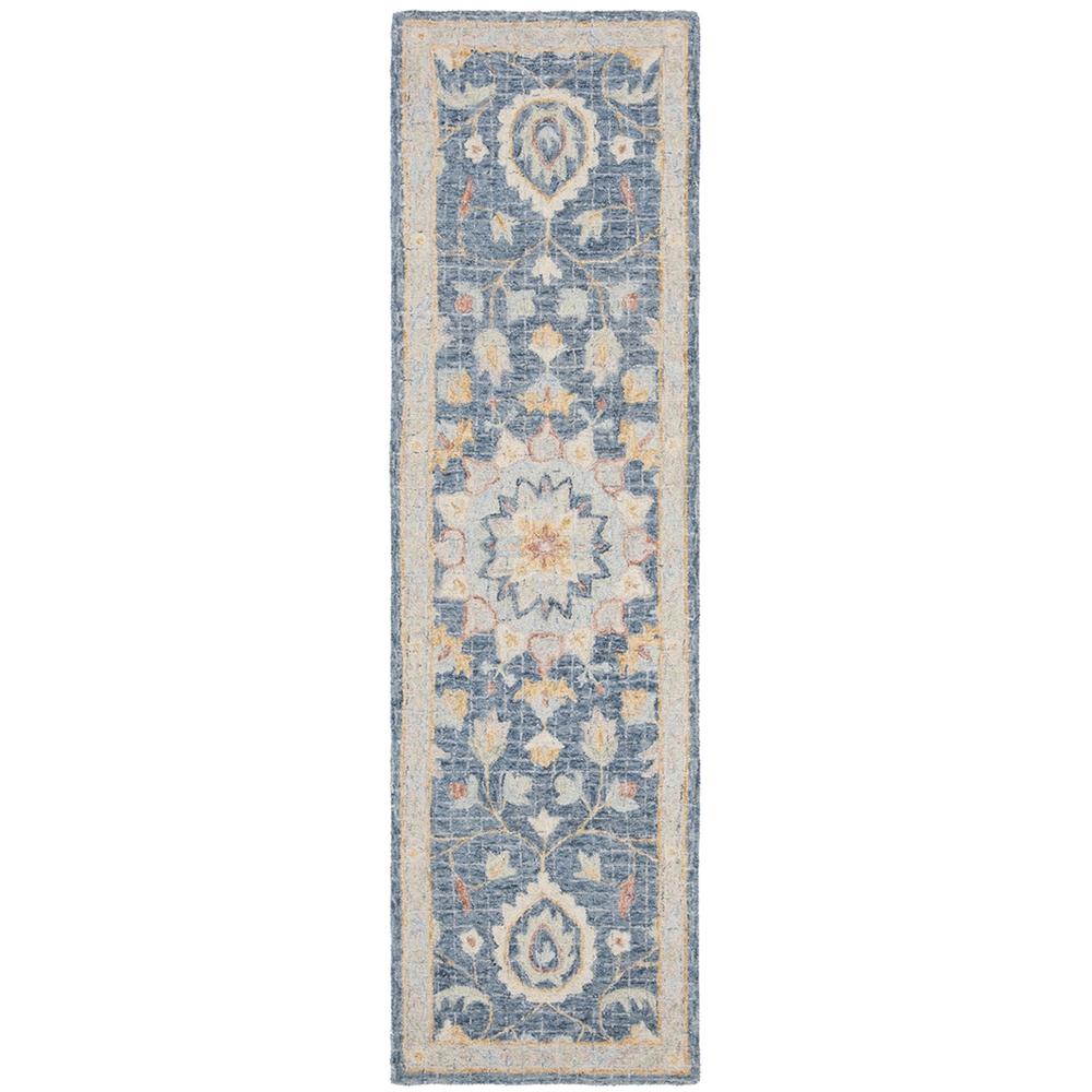 BLOSSOM, NAVY / MULTI, 2'-3" X 8', Area Rug, BLM813N-28. Picture 1