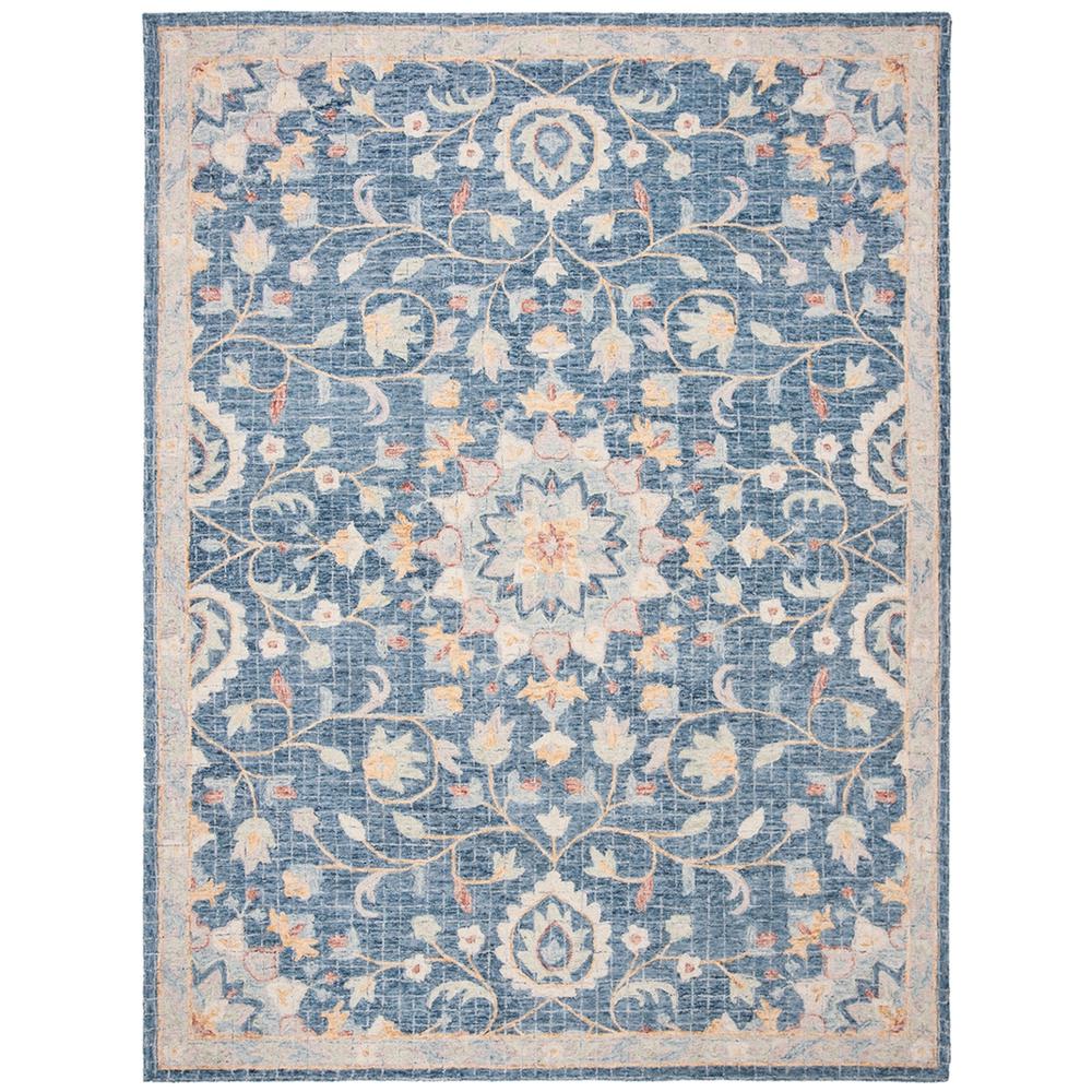 BLOSSOM, NAVY / MULTI, 8' X 10', Area Rug, BLM813N-8. Picture 1