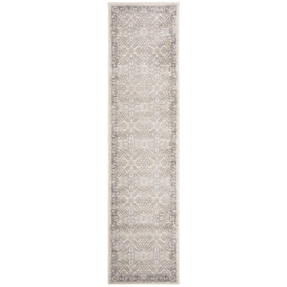 BRENTWOOD, CREAM / GREY, 2' X 8', Area Rug, BNT863B-28. Picture 1