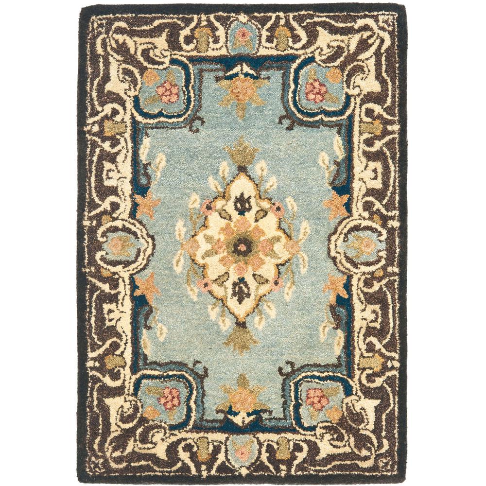 BERGAMA, LIGHT BLUE / IVORY, 2' X 3', Area Rug, BRG141A-2. Picture 1
