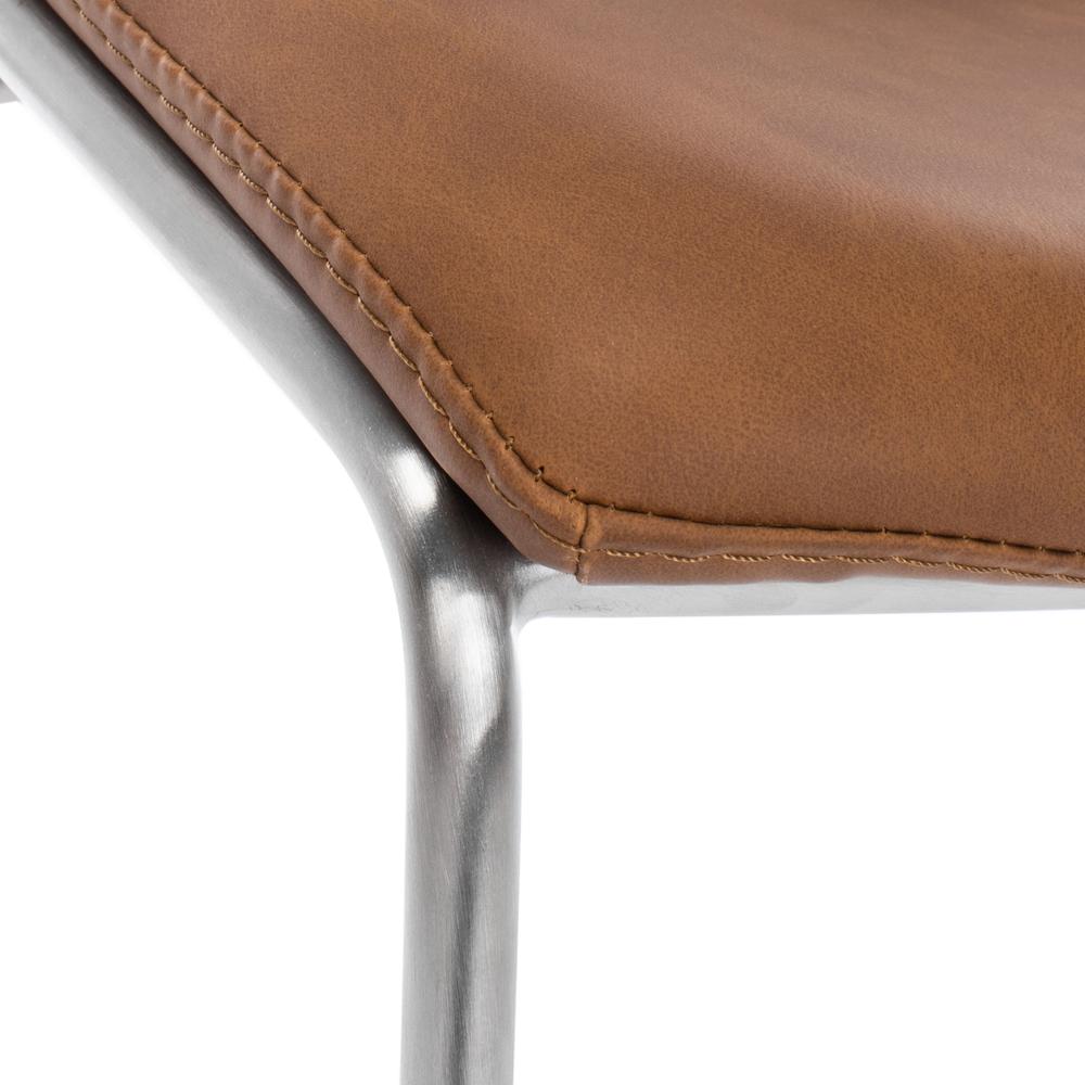 Alexis Mid Century Counter Stool, Matte Cigar Brown. Picture 4