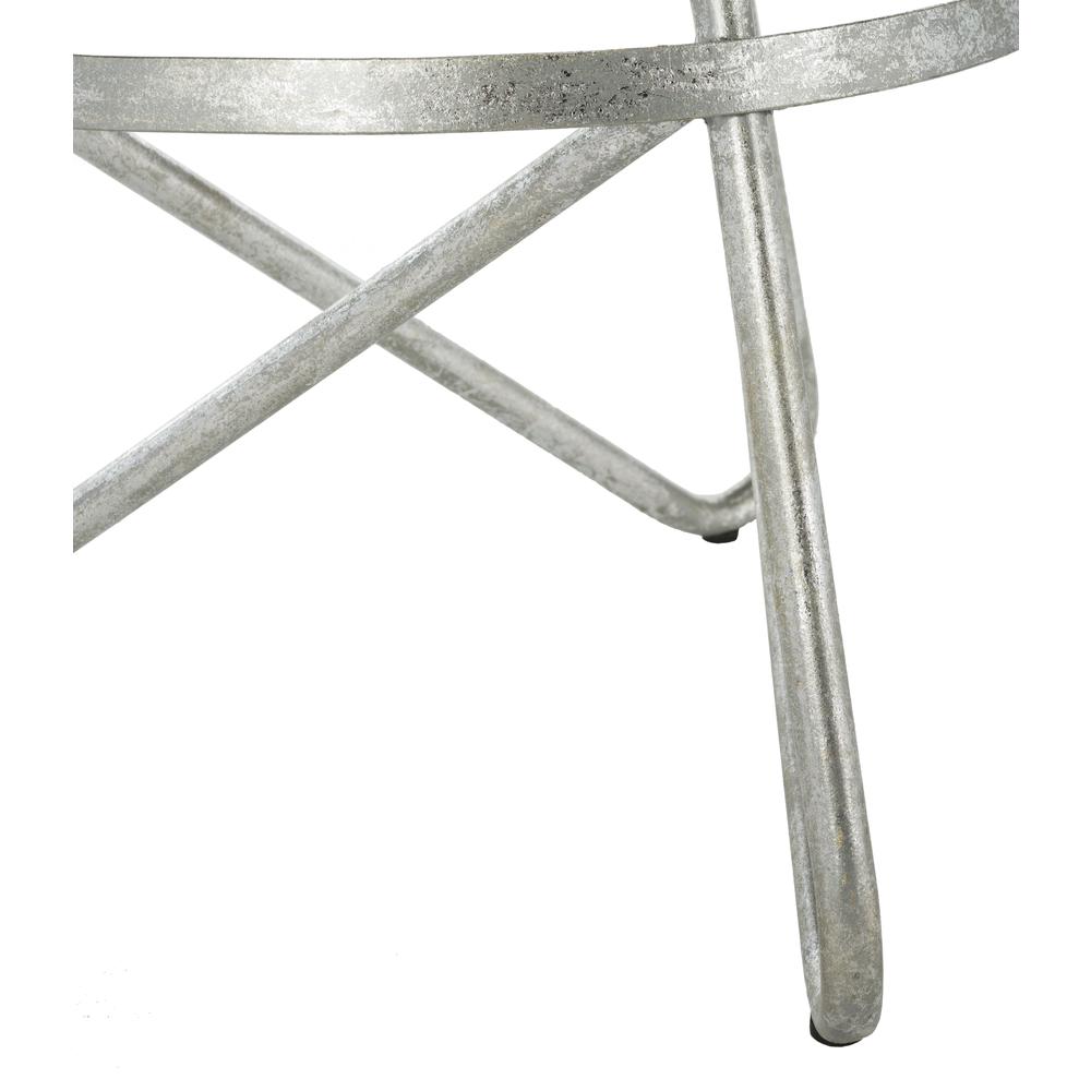 Galexia Bar Stool, Silver Leaf. Picture 4