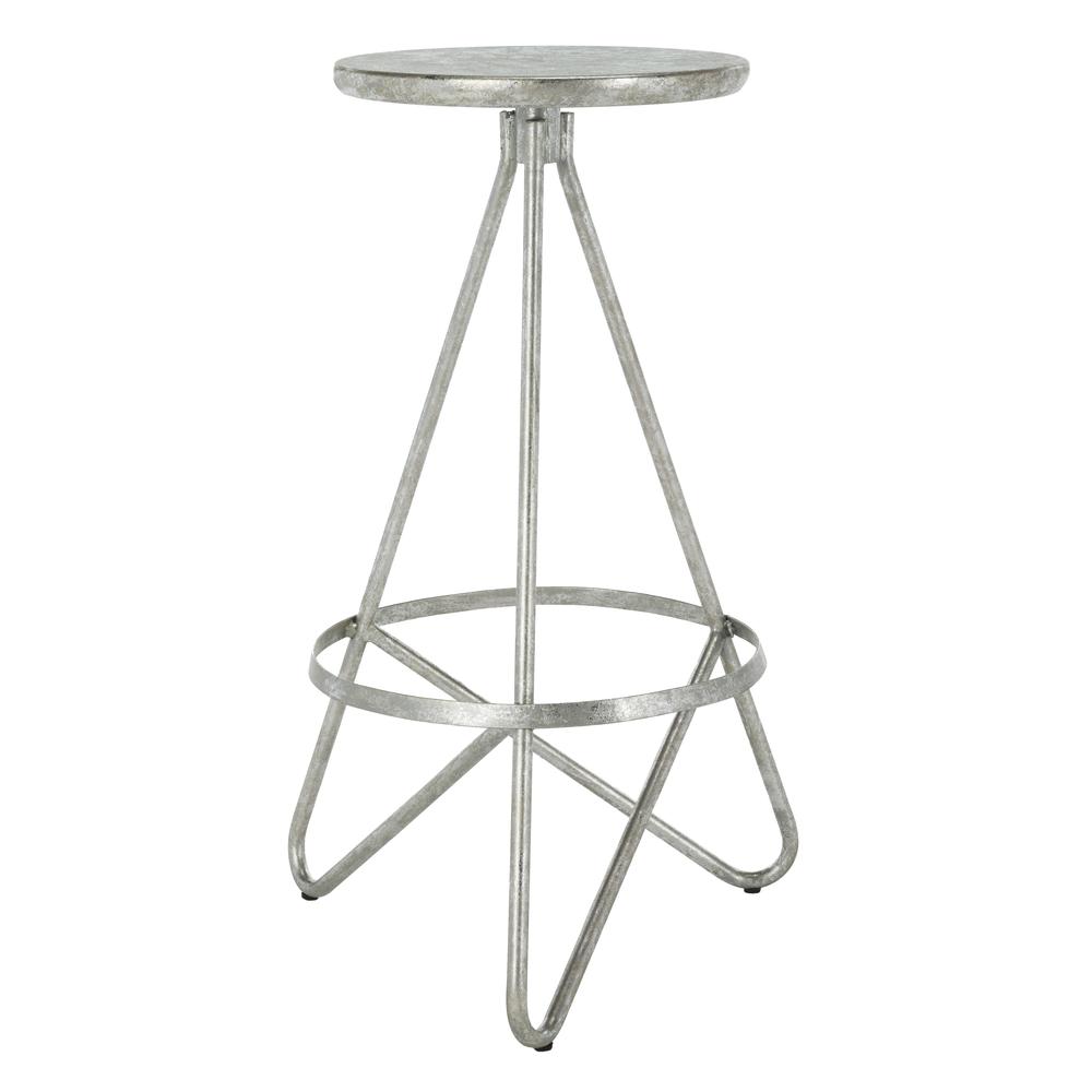 Galexia Bar Stool, Silver Leaf. Picture 7