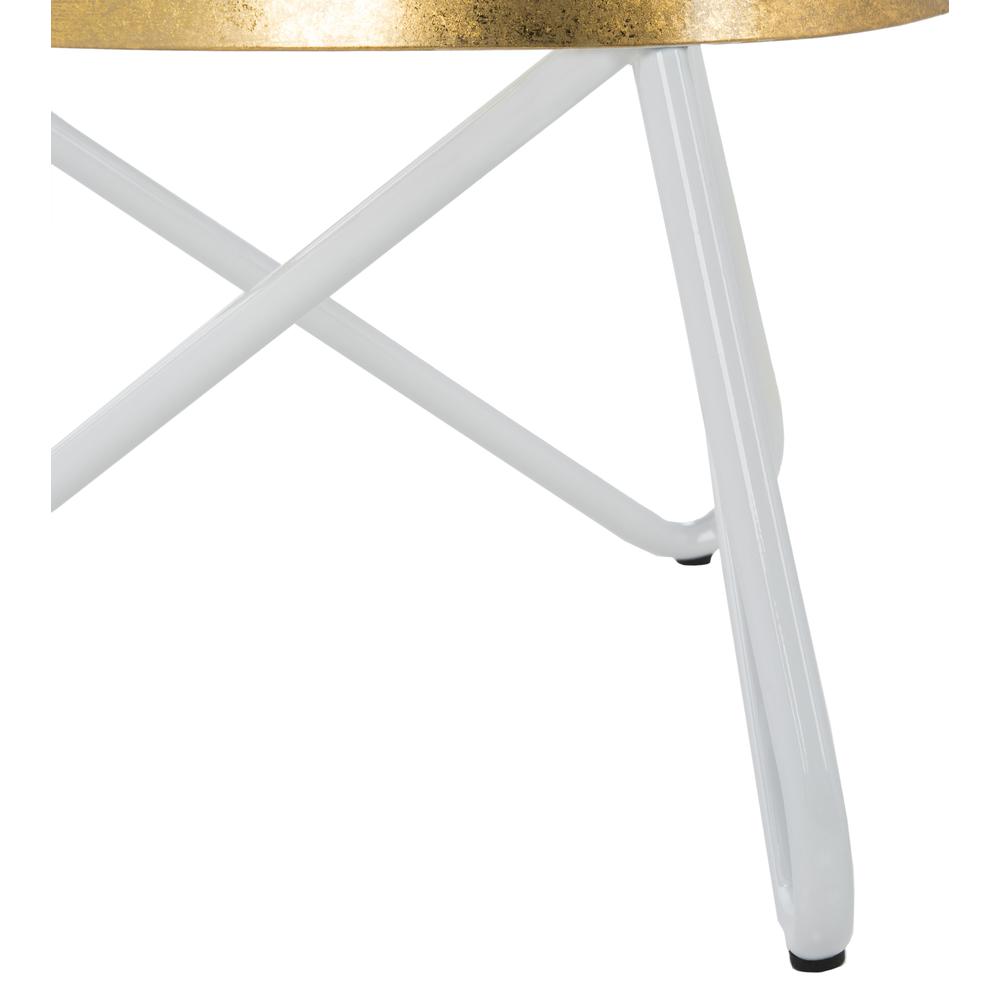 Galexia Counter Stool, White/Gold Top. Picture 4