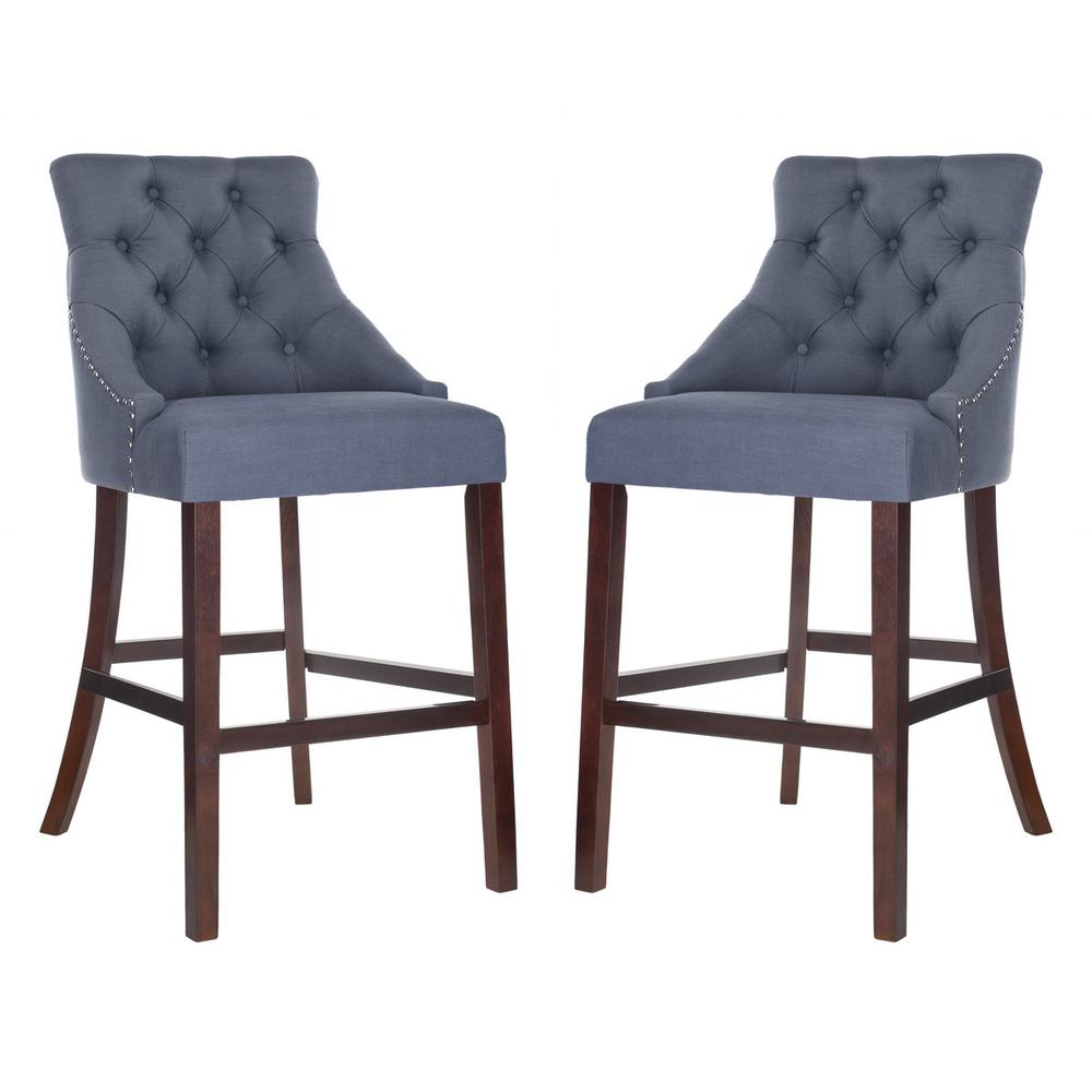 ELENI TUFTED WING BACK BAR STOOL, BST6304C-SET2. Picture 1