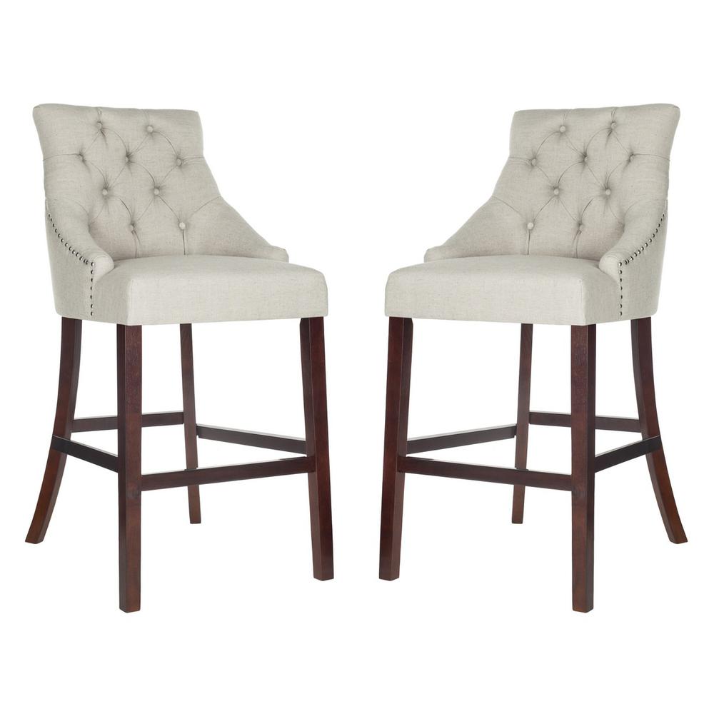 ELENI TUFTED WING BACK BAR STOOL, BST6304D-SET2. Picture 1