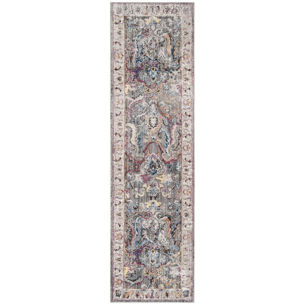 BRISTOL, GREY / IVORY, 2'-3" X 8', Area Rug. Picture 1