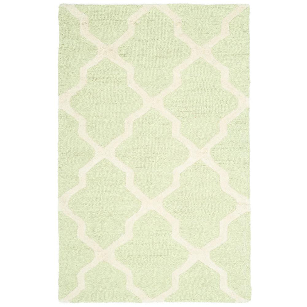 CAMBRIDGE, LIGHT GREEN / IVORY, 2'-6" X 10', Area Rug, CAM121B-210. Picture 1