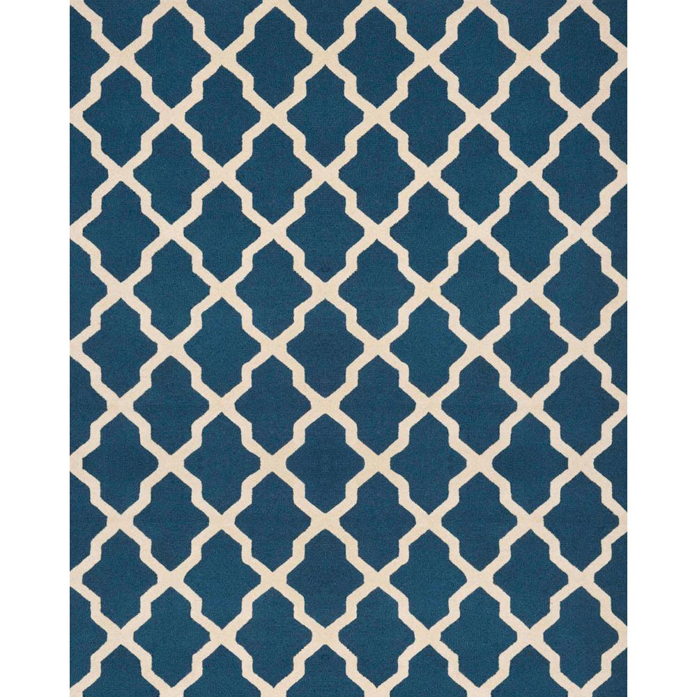 CAMBRIDGE, NAVY BLUE / IVORY, 8' X 10', Area Rug, CAM121G-8. Picture 1