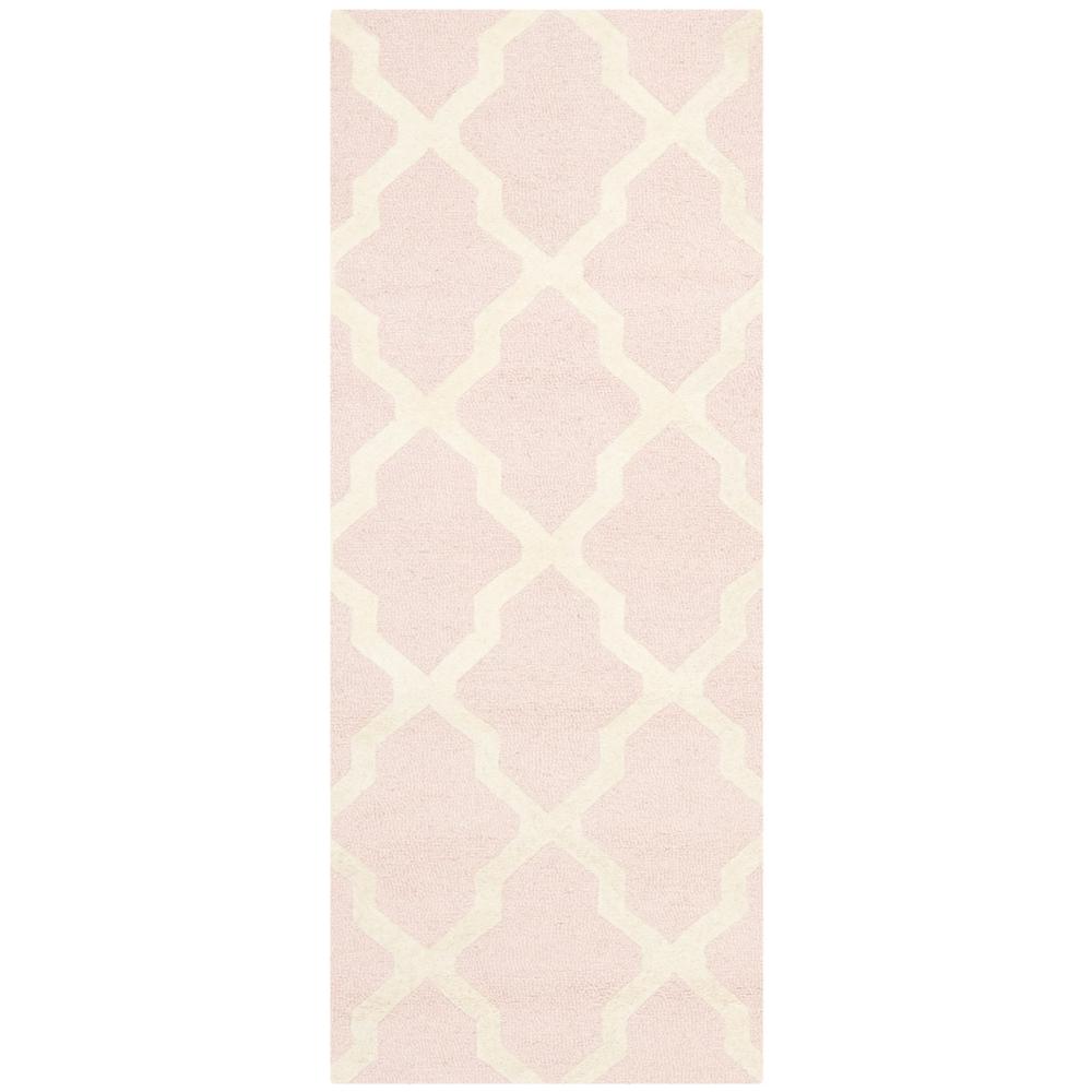 CAMBRIDGE, LIGHT PINK / IVORY, 2'-6" X 6', Area Rug, CAM121M-26. Picture 1