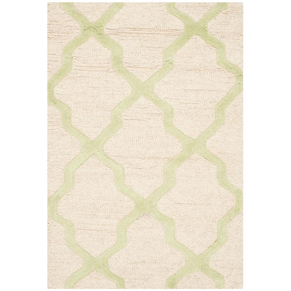 CAMBRIDGE, IVORY / LIGHT GREEN, 2' X 3', Area Rug, CAM121N-2. Picture 1
