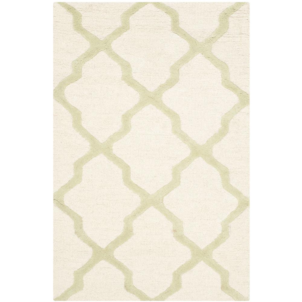 CAMBRIDGE, IVORY / LIGHT GREEN, 2'-6" X 4', Area Rug, CAM121N-24. Picture 1