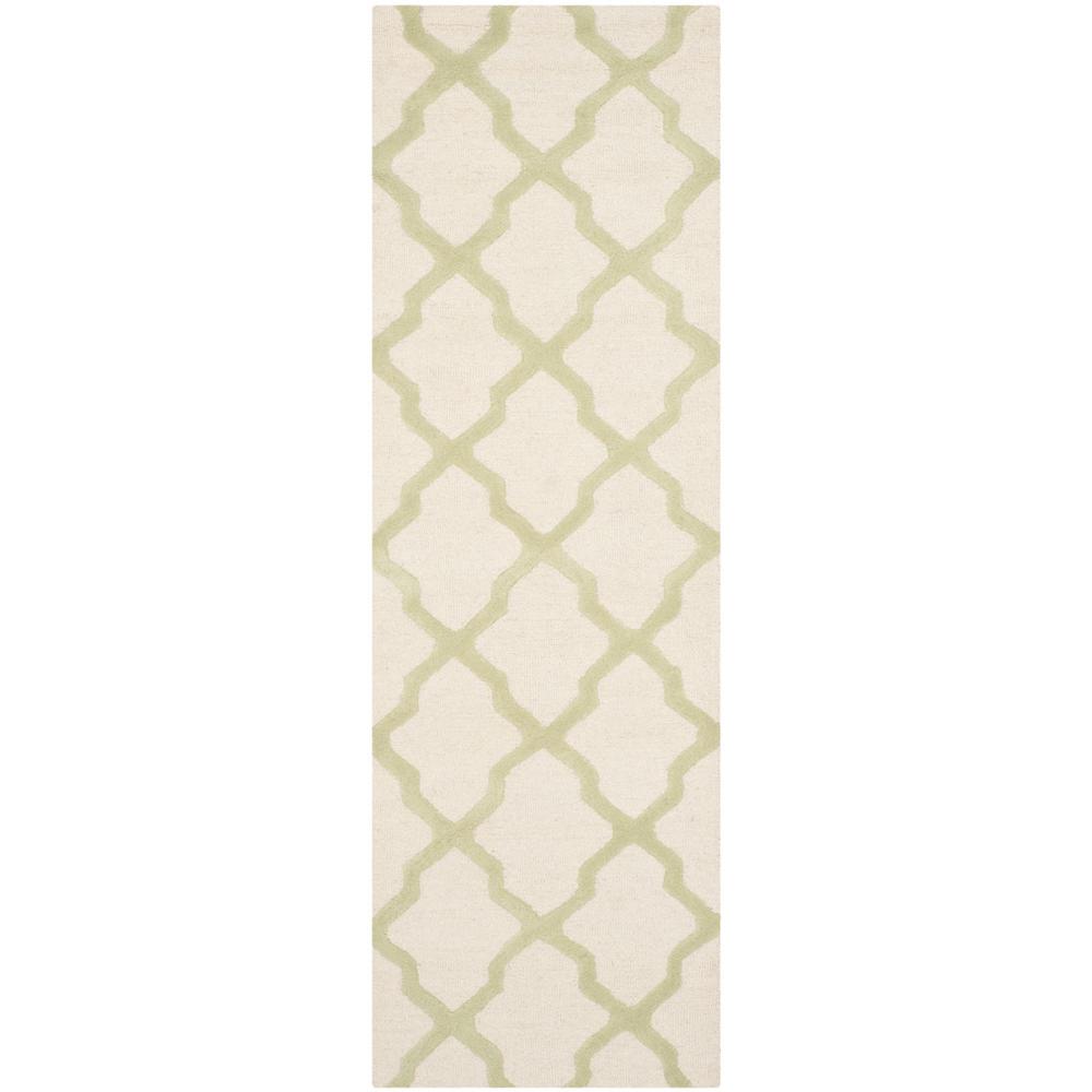 CAMBRIDGE, IVORY / LIGHT GREEN, 2'-6" X 8', Area Rug, CAM121N-28. Picture 1