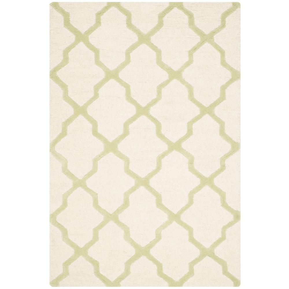 CAMBRIDGE, IVORY / LIGHT GREEN, 4' X 6', Area Rug, CAM121N-4. Picture 1