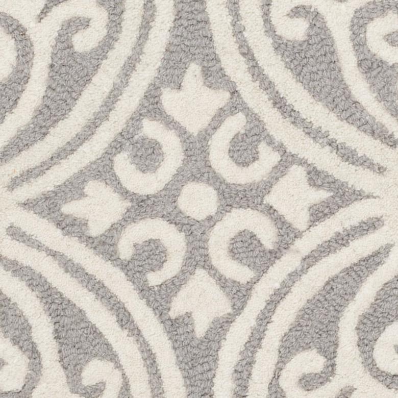CAMBRIDGE, SILVER / IVORY, 4' X 6', Area Rug, CAM123D-4. Picture 2
