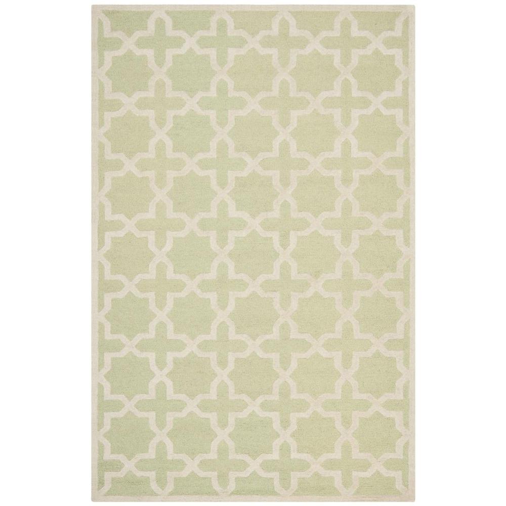CAMBRIDGE, LIGHT GREEN / IVORY, 6' X 9', Area Rug, CAM125B-6. The main picture.