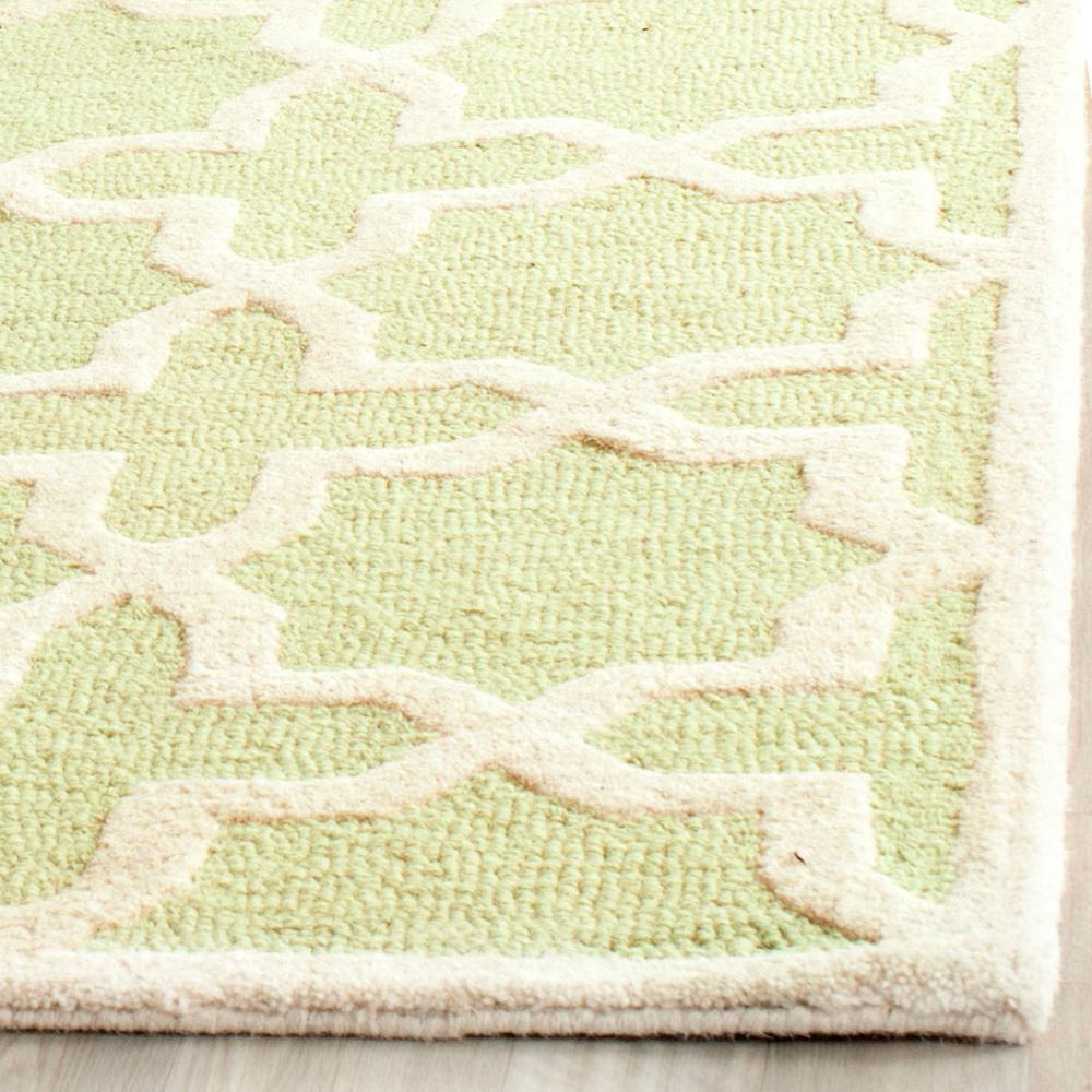 CAMBRIDGE, LIGHT GREEN / IVORY, 4' X 6', Area Rug, CAM125B-4. Picture 1