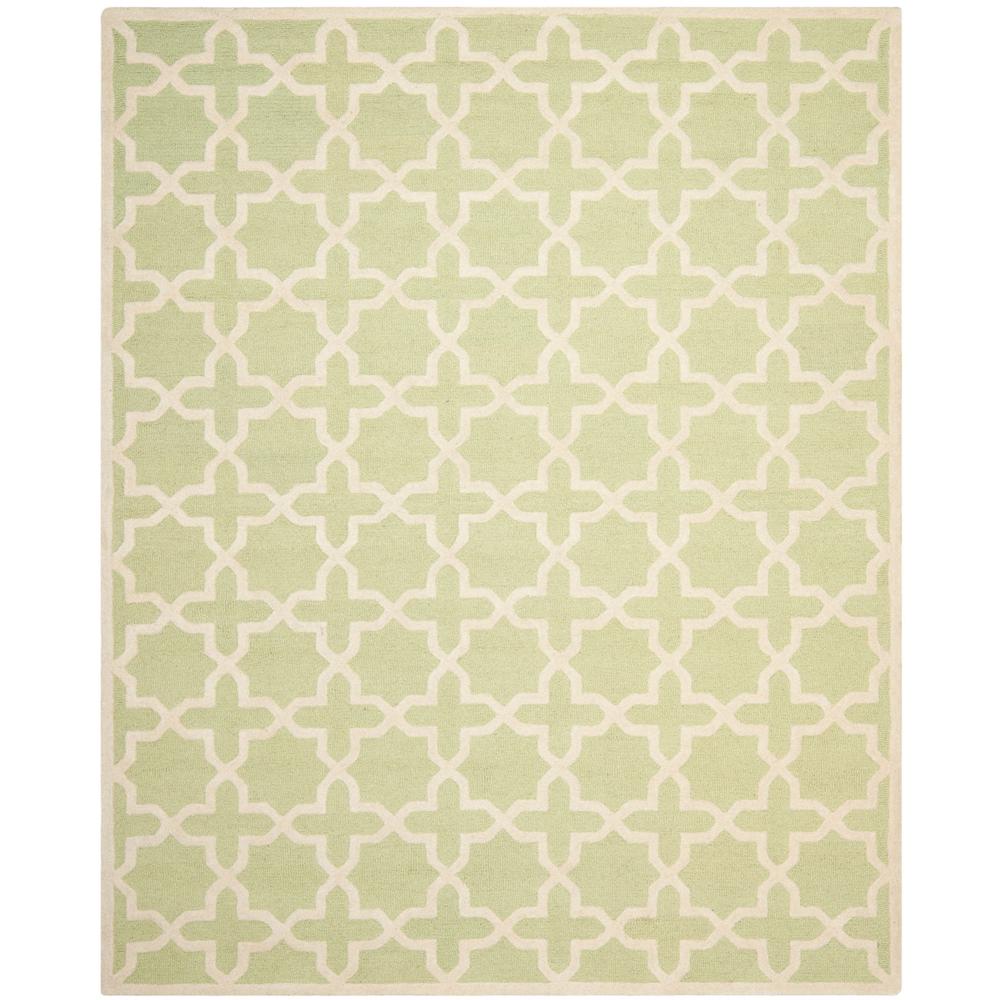 CAMBRIDGE, LIGHT GREEN / IVORY, 10' X 14', Area Rug, CAM125B-10. The main picture.