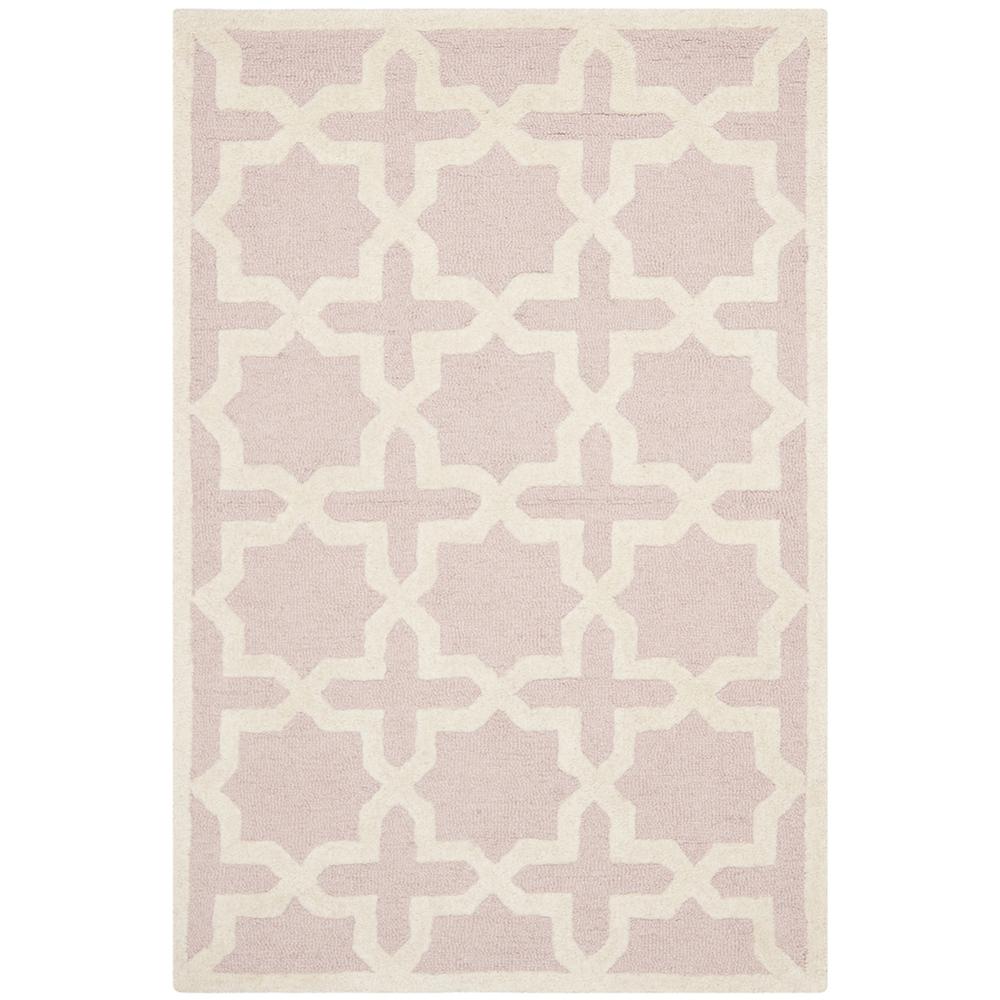 CAMBRIDGE, LIGHT PINK / IVORY, 4' X 6', Area Rug, CAM125M-4. Picture 1