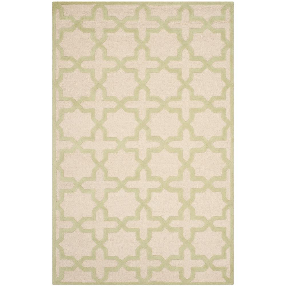 CAMBRIDGE, IVORY / LIGHT GREEN, 5' X 8', Area Rug, CAM125N-5. Picture 1