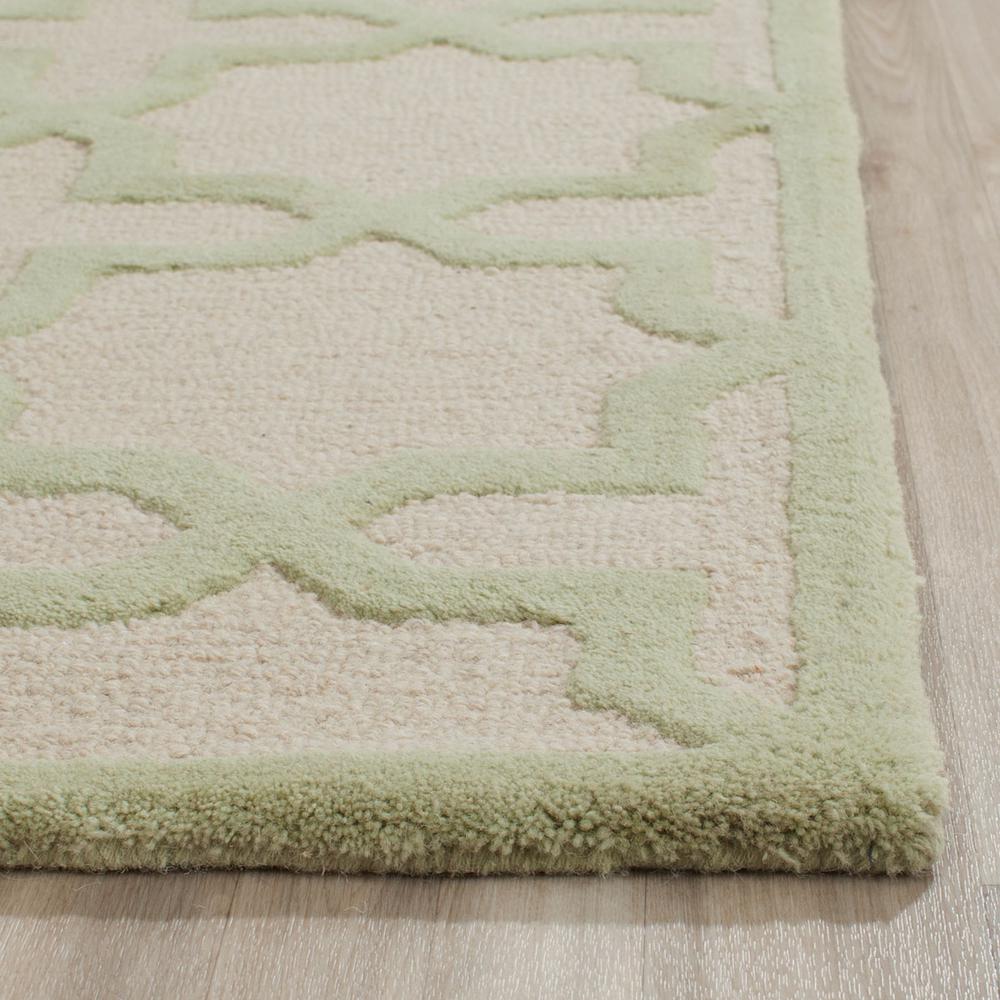 CAMBRIDGE, IVORY / LIGHT GREEN, 4' X 6', Area Rug, CAM125N-4. Picture 1