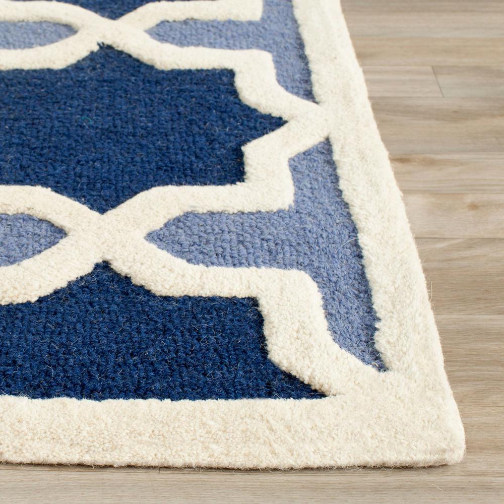 CAMBRIDGE, BLUE / IVORY, 6' X 9', Area Rug, CAM127A-6. The main picture.