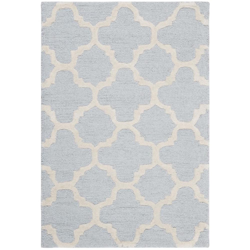 CAMBRIDGE, LIGHT BLUE / IVORY, 2' X 3', Area Rug, CAM130A-2. The main picture.