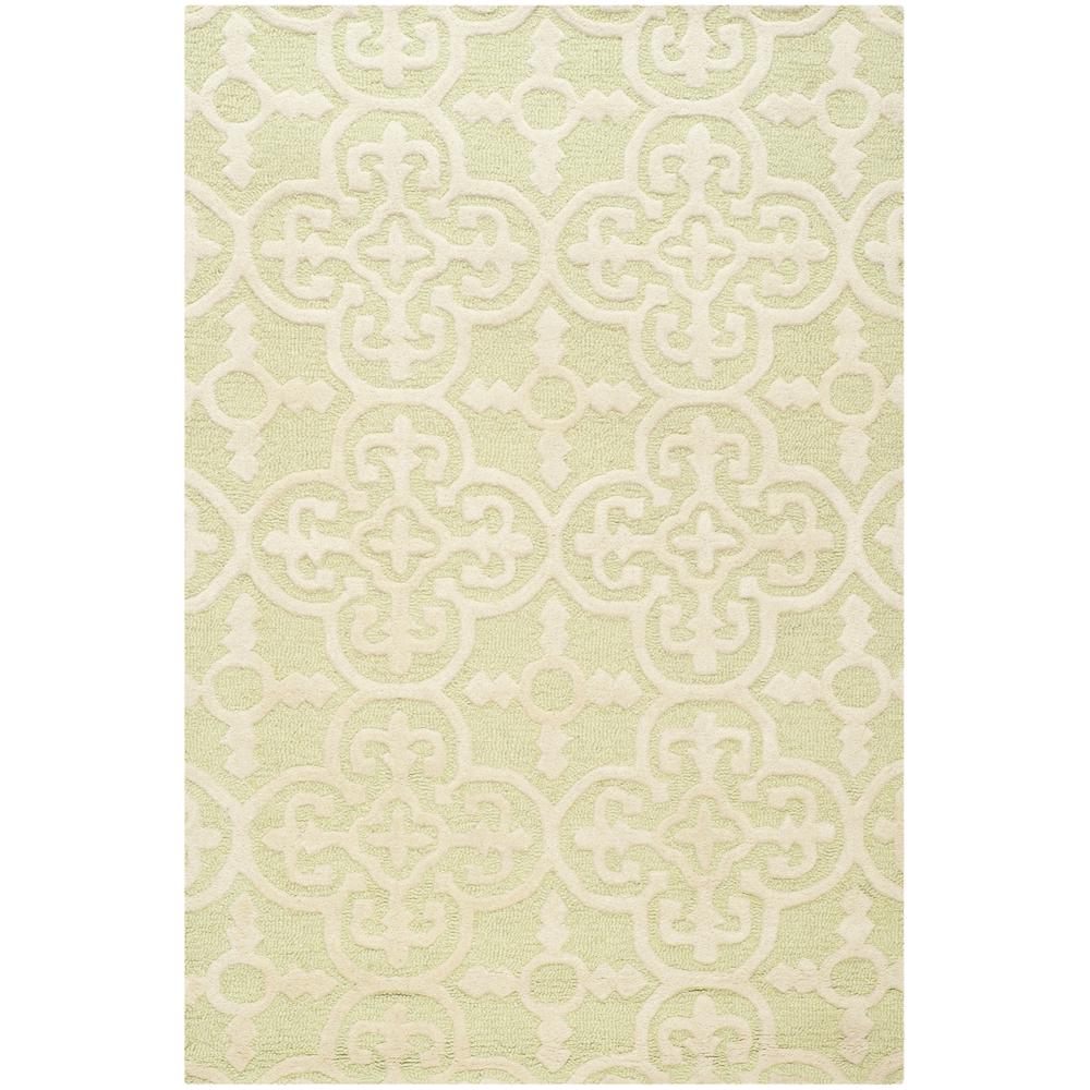 CAMBRIDGE, LIGHT GREEN / IVORY, 3' X 5', Area Rug, CAM130B-3. Picture 1